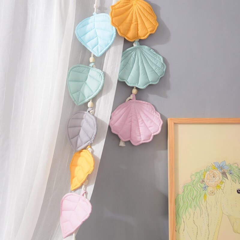 Shell/Leaves Shape Baby Crib Mosquito Net Ornament Wall Hanging Pendant Kids Children Home Decoration