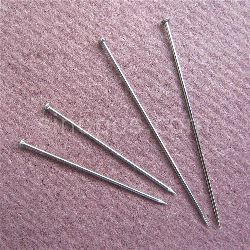 extra Fein Edelstahl Gerade Stifte, metall spitzen spitze schneiderin hemd seide Satin- Stift Decke Applikationen näHenne nadel