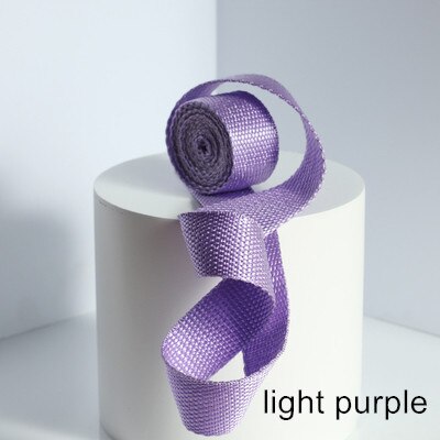 Rugzak Accessoires Schooltas Met Kleur Canvas Tas Met 2.5Cm Breed Touw Platte Riem Singels Riem Touw Riem: light purple