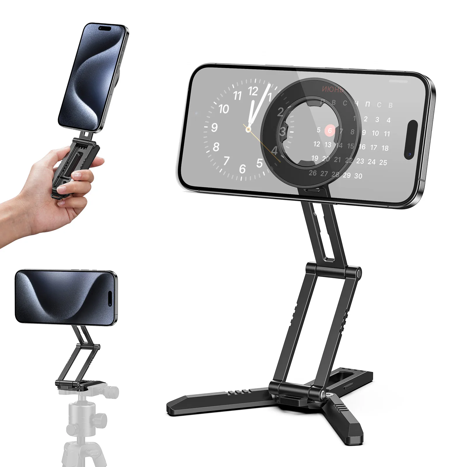 Magnetische Telefoon Statief Opvouwbare Pocket Mag... – Vicedeal