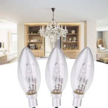 E14 AC 220v-240v Halogen Lamp Bulb Candle Shape 28W Lighting Fixture Household Supplies