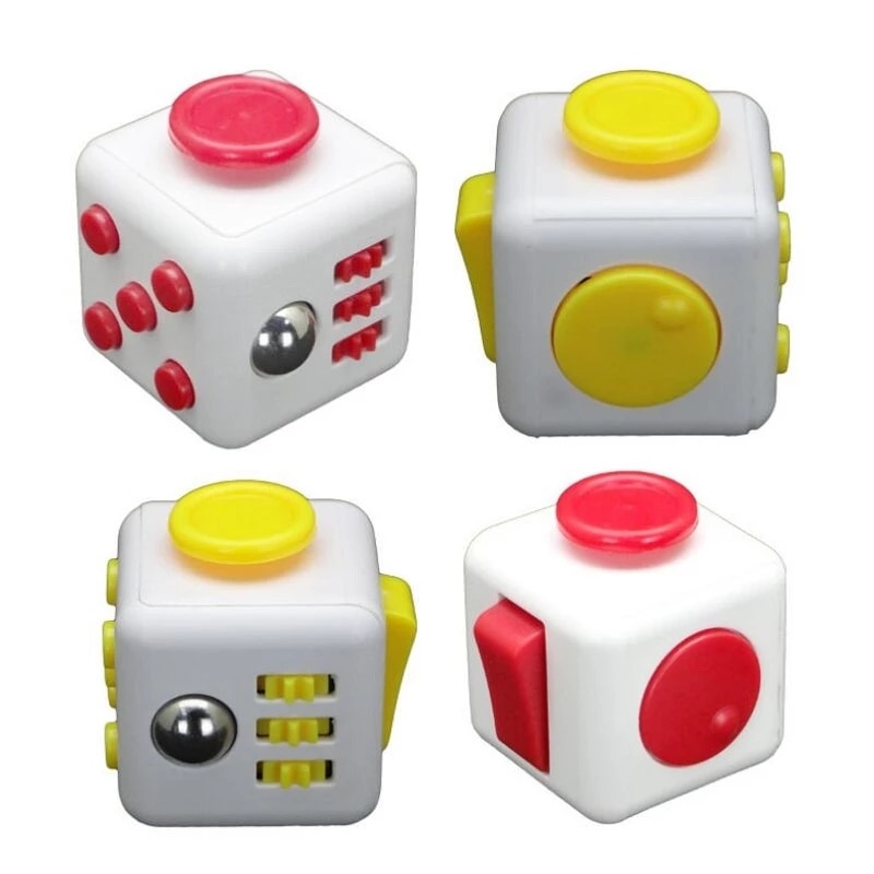 Min cube Toy Vinyl Desk Finger Toys Squeeze Fun Stress Reliever 3.3cm Antistress