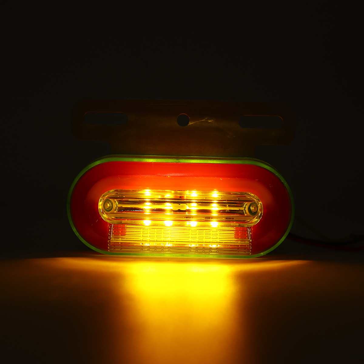 Luz LED dinámica de 24V para coche, indicador lateral de camión, luces externas, indicador de señal, luz trasera, 3 modos, remolque, camión, Rojo