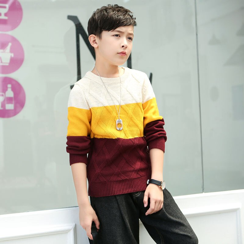 Barn pojkar stickad tröja för småbarn pojke barn ledig vår tecknad varm bomull pojkar tröjor tröjor