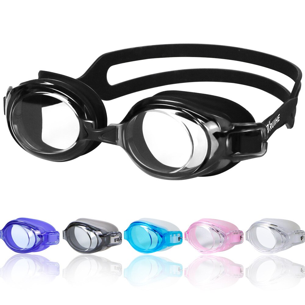 Schwimmen Brille, Nase Stück Austauschbare Schwimmen Brille mit Flache Linse für Männer Frauen Erwachsene Jugend freundlicher freundlicher, Anti-Nebel UV