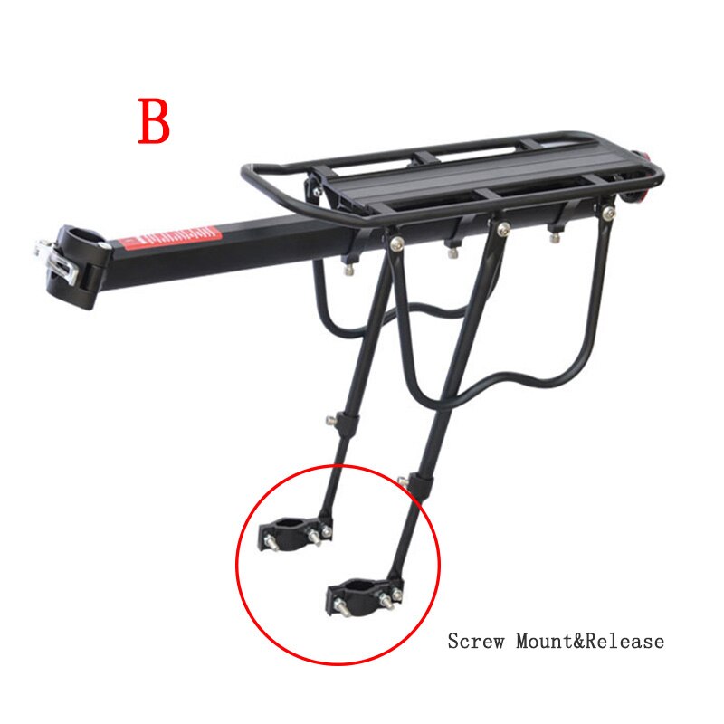 Bike Cargo Rack Bicycle Rear Rack Shelf Quick Release Luggage Carrier Cycling Seatpost Bag Holder Stand for 20-29 Inch Bikes: B