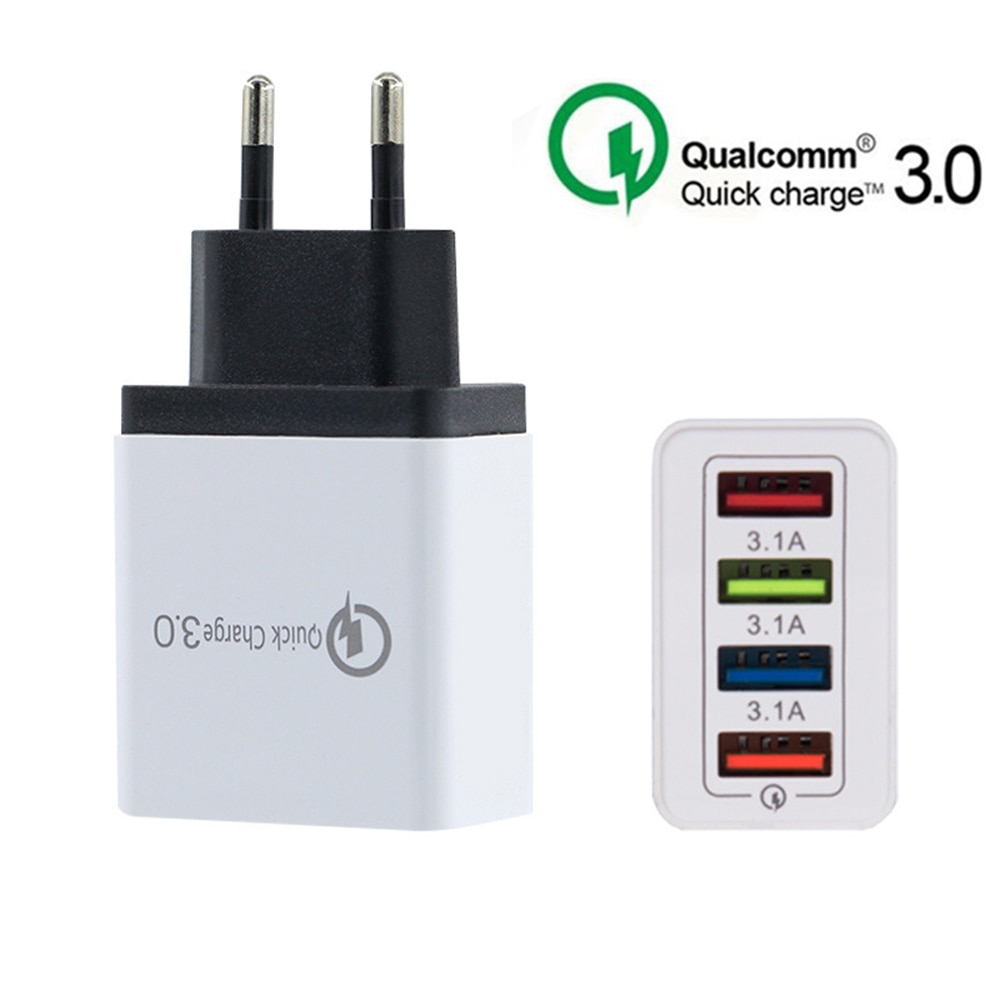 Universal 18 W USB Quick charge 3.0 5V 3A for Iphone 7 8 EU US Plug Mobile Phone Fast charger charging for Samsug s8 s9 Huawei