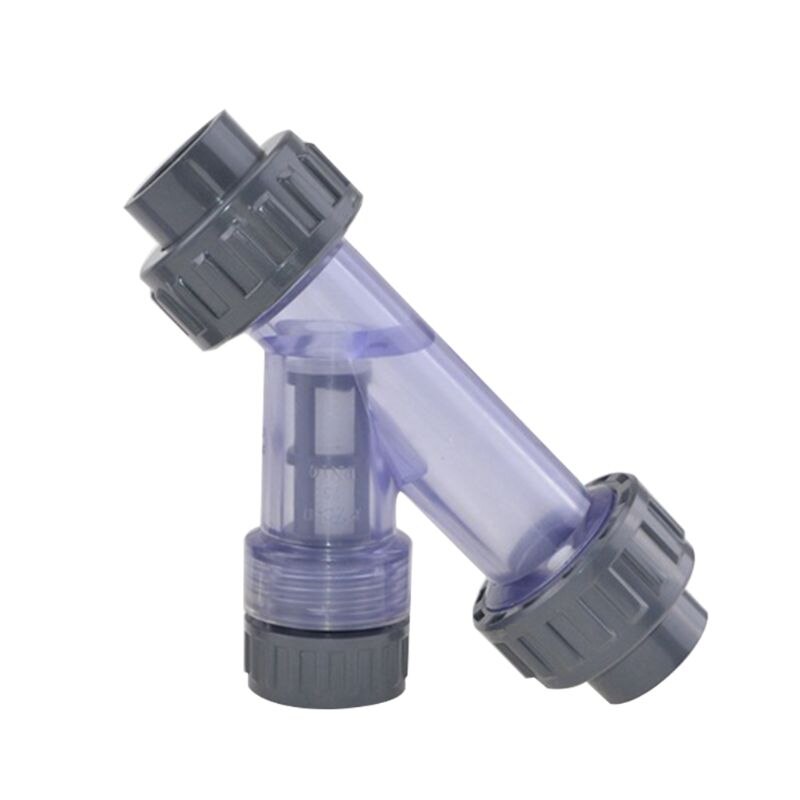 PVC trasparente a forma di Y filtro serbatoio di pesce IN PVC tubo da giardino tubo di acqua connettore