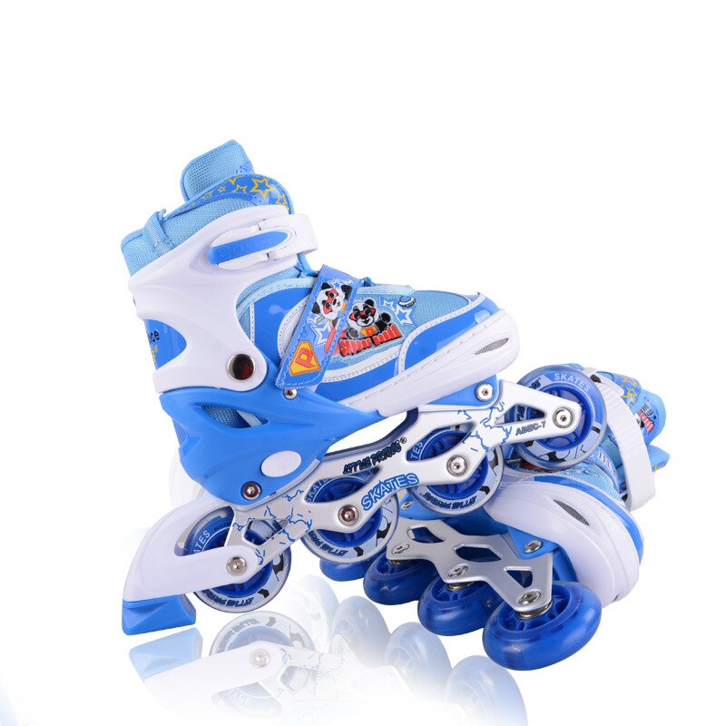 Kids 4 Wiel Rolschaatsen Pvc Verstelbare Flash Sch... Grandado