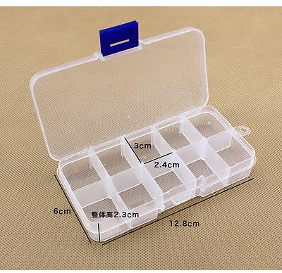 1 Piece Of Removable Small Object Storage Box Plastic Box Jewelry Storage Container Craft Storage Box 10 Compartments