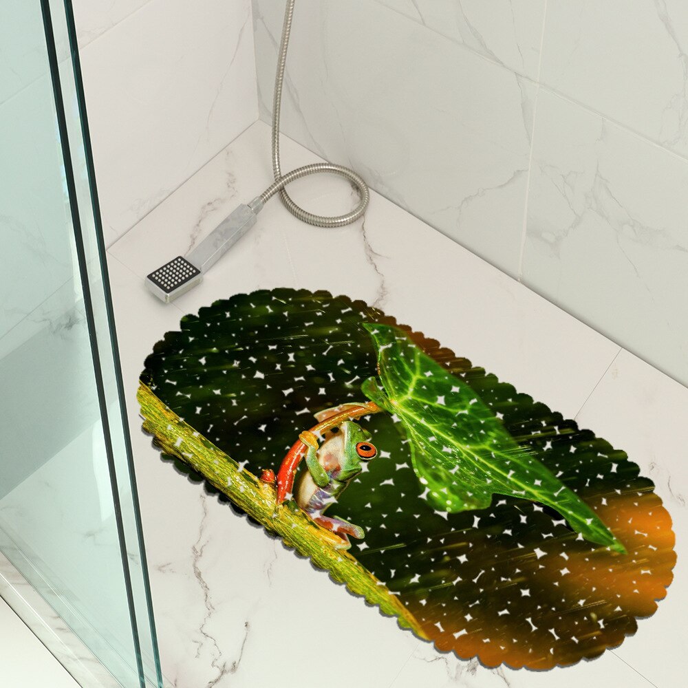 Bathroom, bathroom, anti-slip and waterproof pvc material, household mats, floor mats, massage mats bathroom mat set