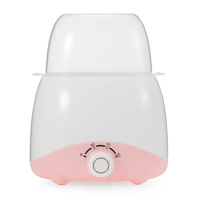 150W 2 In 1 Baby Warm Milk Machine Warmer Bottle Sterilizer Automatic Constant Temperature Disinfection Bottle Feeding 220V: Pink