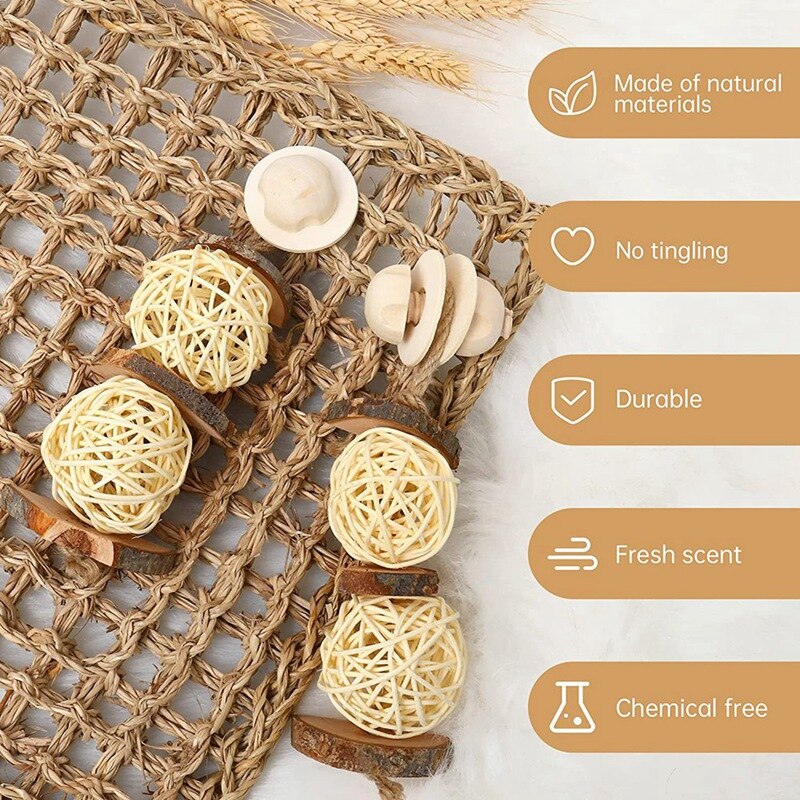 Guinea Pig Toys, Hamster Toys Syrian,Rabbit Boredom Breaker, Teething Toys For Small Animals To Gnaw And Relieve Boredom