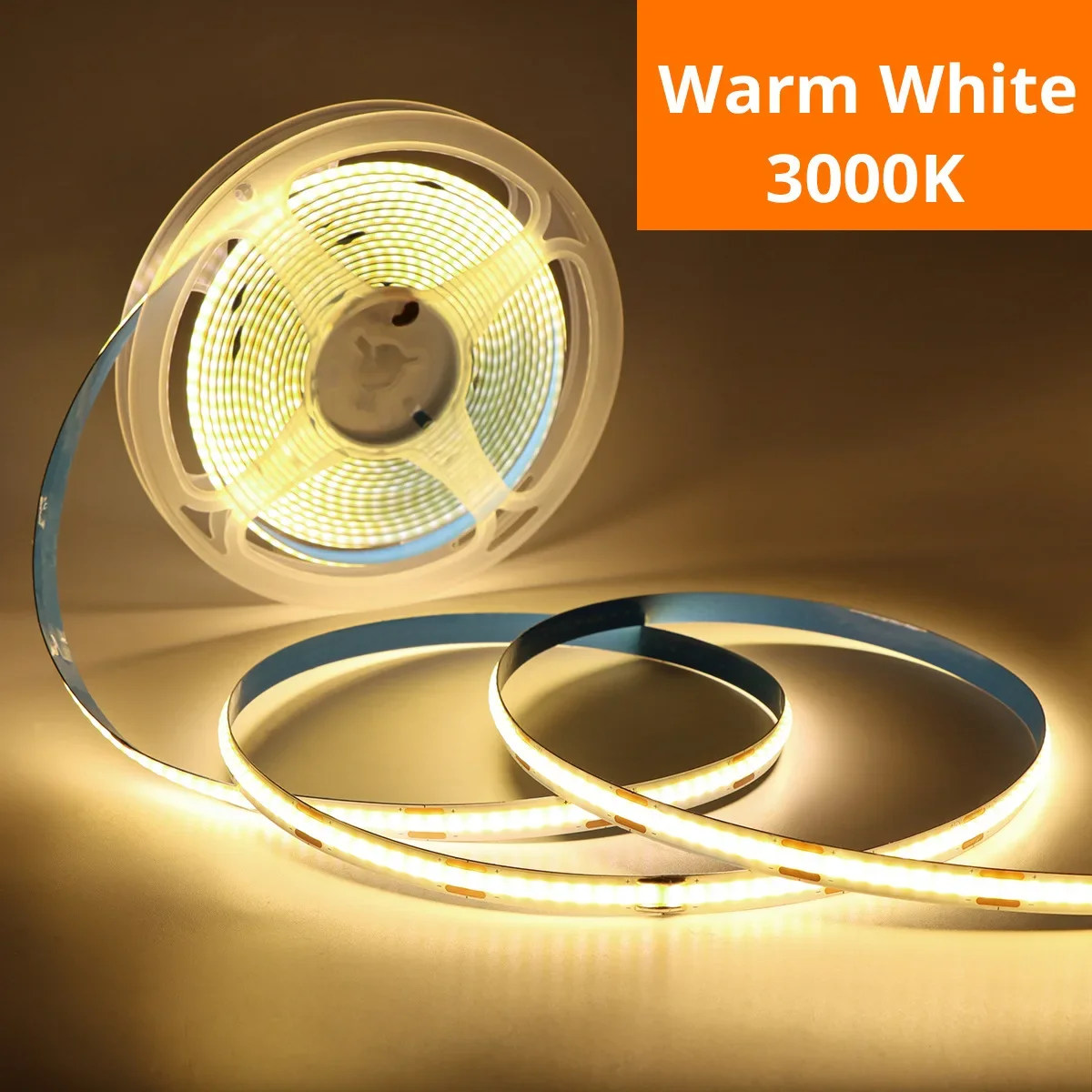 Usb 5v cob led-stripelys berøringssensorbryter dimbar diodelys for hjemmet julelys hjem rom festdekor: Varm hvit / 0-5w