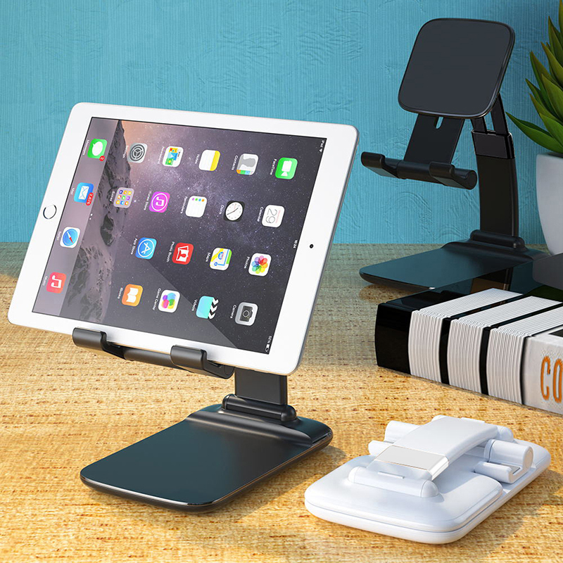 Foldable ABS Desktop Mobile Phone Stand For IPad ForIPhone Smartphone Support Tablet Desk Cell Phone Poetable Holder Bracket