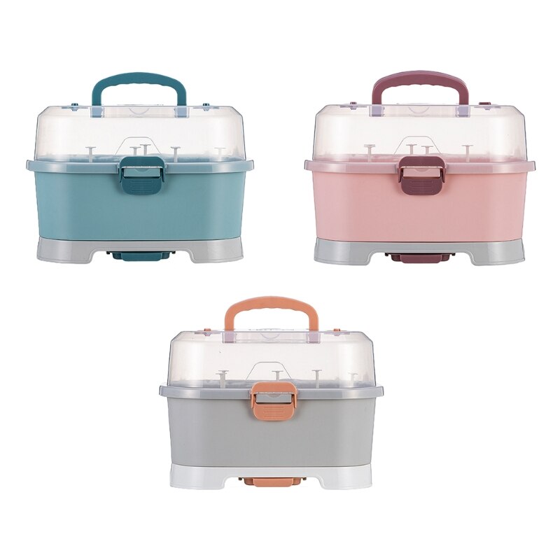 Étagère de séchage de biberons pour bébé, boîte de rangement de biberons pour -né, vaisselle 24BE