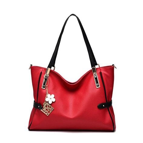 Bolso de mano de gran capacidad para mujer, bandolera con lentejuelas, temperamento de Reina, ZHP20-C Simple, novedad de: Wine Red