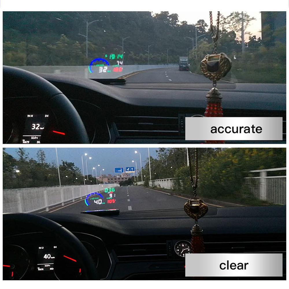 OBD2 HUD Car Head Up Display 5.5' L8 LED Windscreen Projector OBD Scanner Speed Fuel Warning Alarm Data Diagnostic Tool