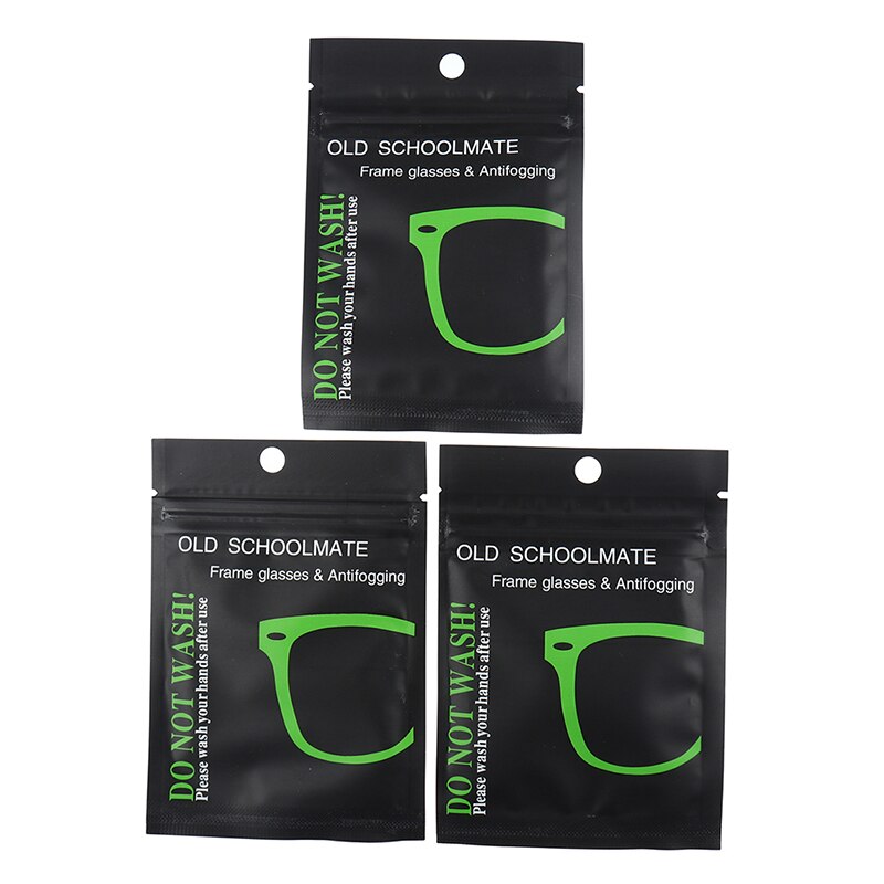 5pcs Reusable Anti-fog Glasses Pre-moistened Lens Defogger Eyeglass Wipe