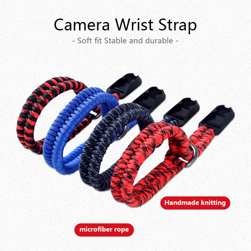 Hand braided camera Wrist strap Adjustable Quick release shoulder strap Nikon Fuji SONY Canon Olympus Pine Lower wrist strap