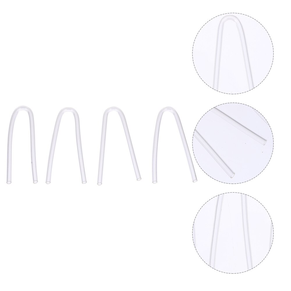 4 Stuks Voorgevormde Vervangbare Pvc Gehoorapparaat Buizen Gehoor Buizen Voor Gehoor Machine Hoortoestellen Diy: Default Title