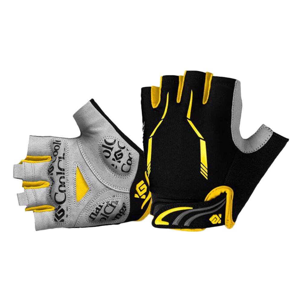 Cycling Gloves Half Finger Gel For Men Lycra + SBR filling +Sponge Anti-Slip durable