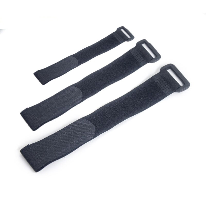 10PCS 20mm Reusable Nylon Reverse Buckle Hook Loop Magic Hook and Loop Fastener Cable Ties Sticky Thread Finishing Strapping: 10pcs Black / 20x200MM