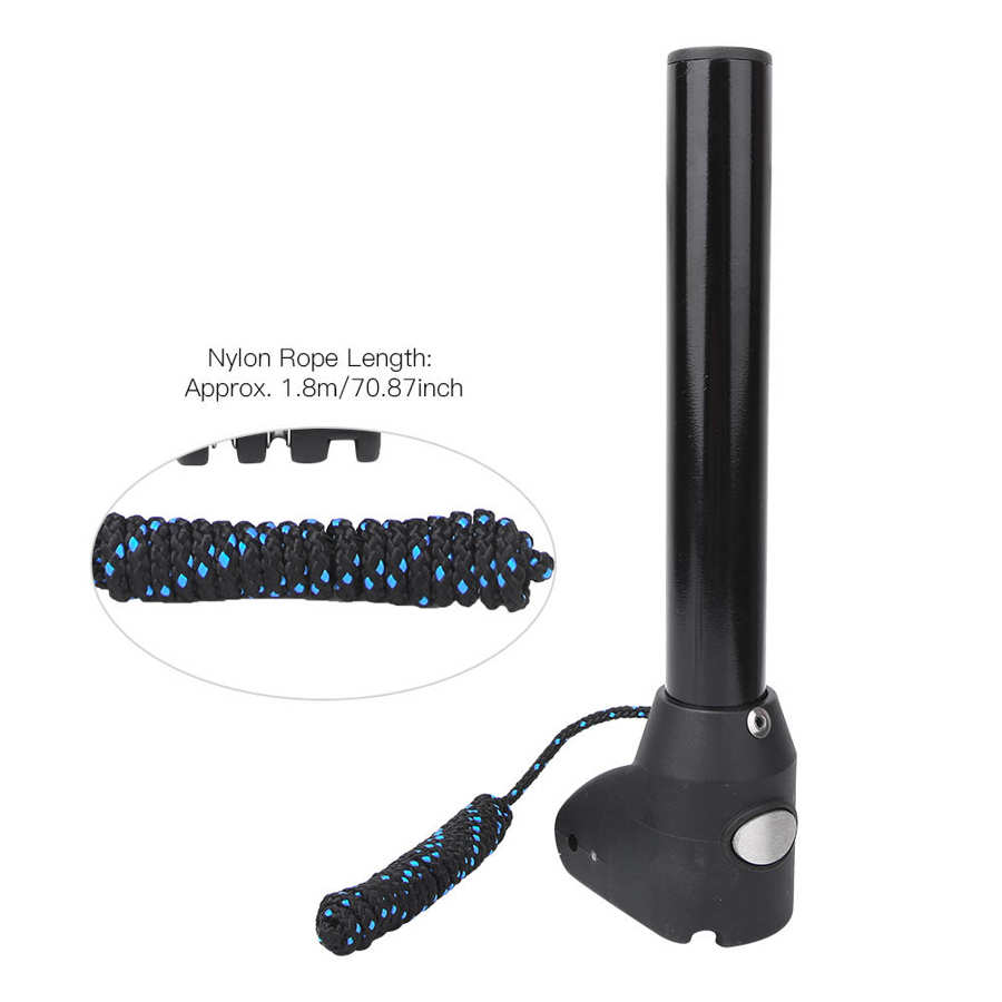 Práctico duradero Windsurf extensión Rod Base montaje adaptador con cuerda para mástil RDM.