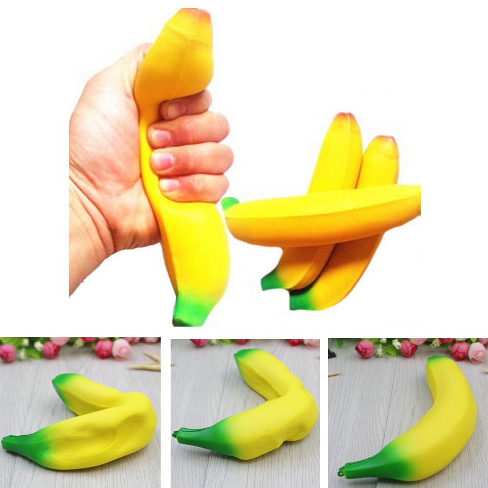 Funny Anti Stress Ball Toys Squeeze Banana Ball Stress Pressure Relief Relax Novelty Fun Geek Gadget Vent