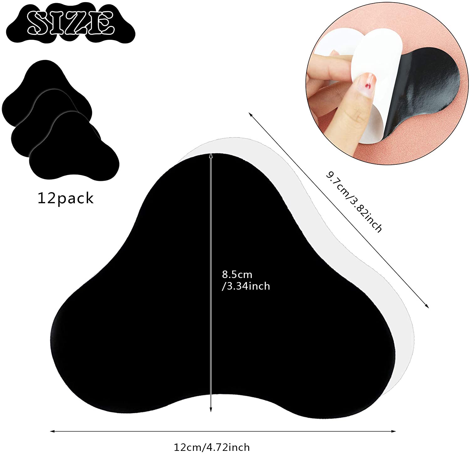 Anti Unterhose Teppich Pads Machen sterben Ecken von Teppich Flache, sterben Teppich Aufkleber sind Geeignet für Holz Etagen und Gefliest Etagen.