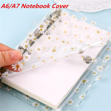 Schattige Daisy Notebook Cover A6 A7 Transparante 6 Ringen Bindmiddel Bestandsmap Diy Notebook Pvc Shell School Kantoorbenodigdheden