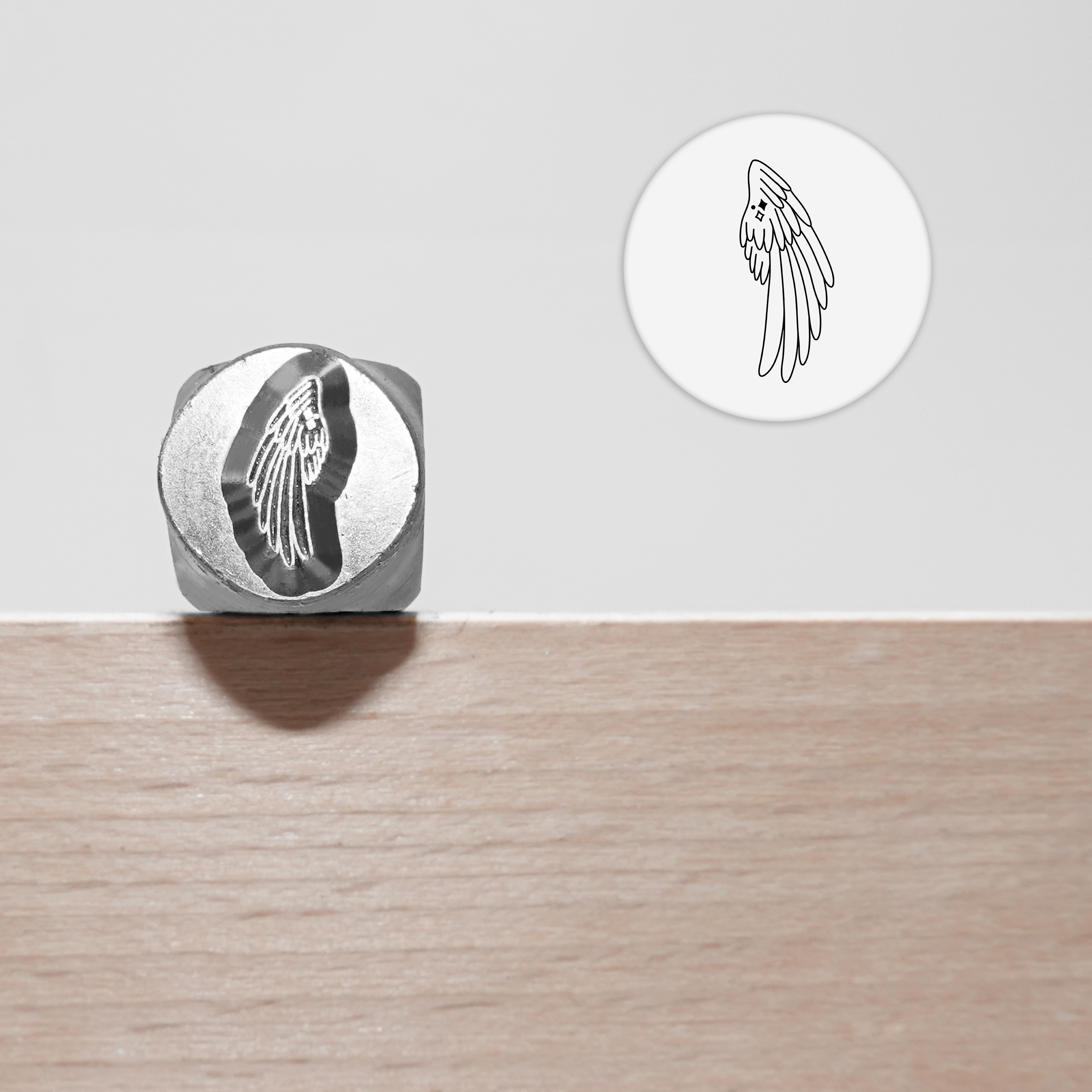 Metallprägung, Schmuckherstellungszubehör, mystische Ikonen, Metall-Stempel für Metall, Schmuck (8,5 mm): Licht Gelb