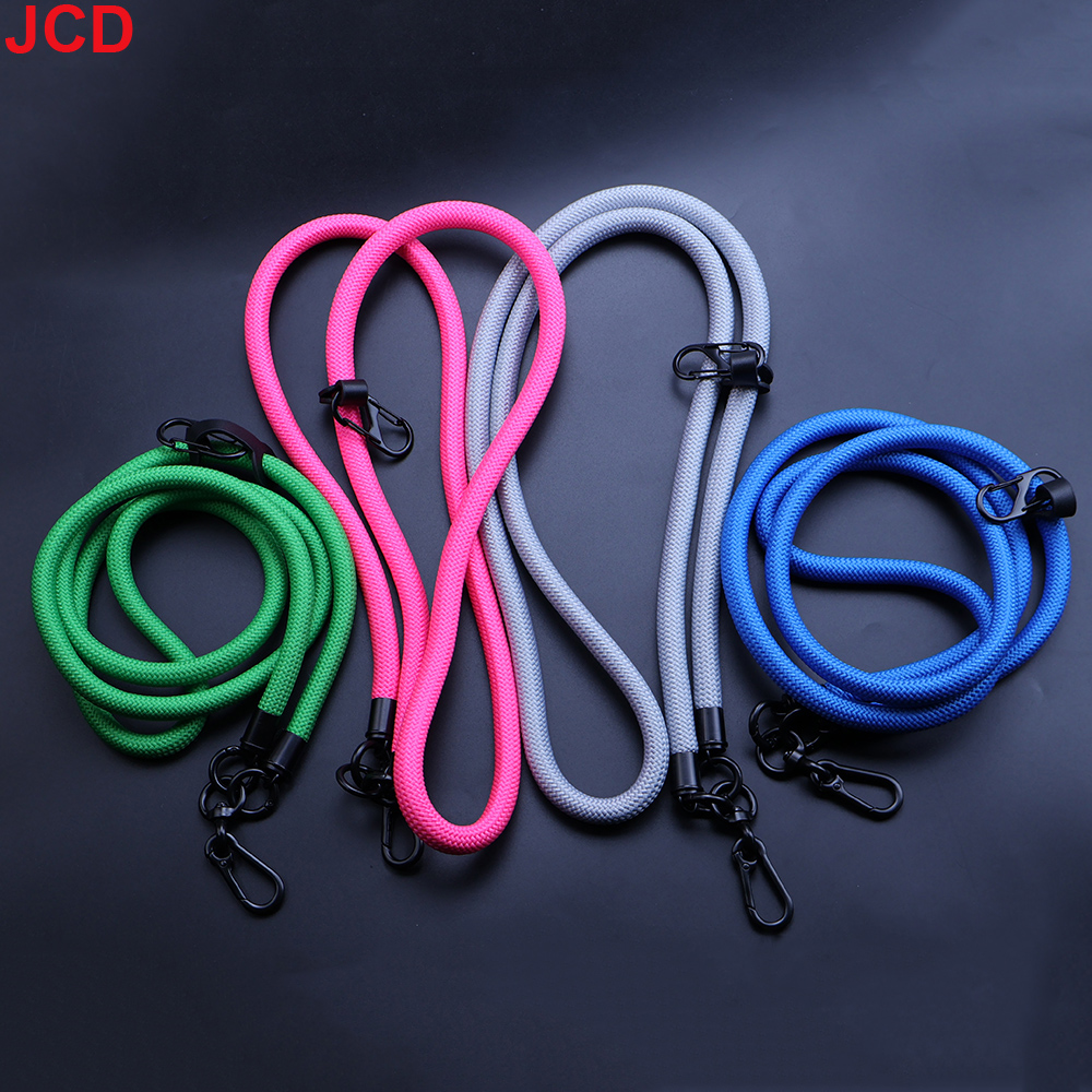Phone Lanyard Adjustable 1cm Diameter Outdoor Universal Case Crossbody Shoulder Card Neck Cord Clip Hang Anti-lost Wrist Strap