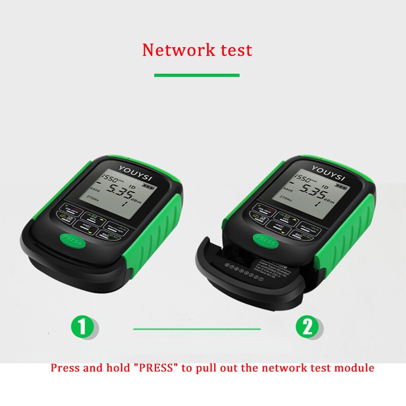 4in1 Optical Power Meter Visual Fault Locator Network Cable Test OPM Optical Fiber Tester 5km 15km 30km 30MW VFL LED