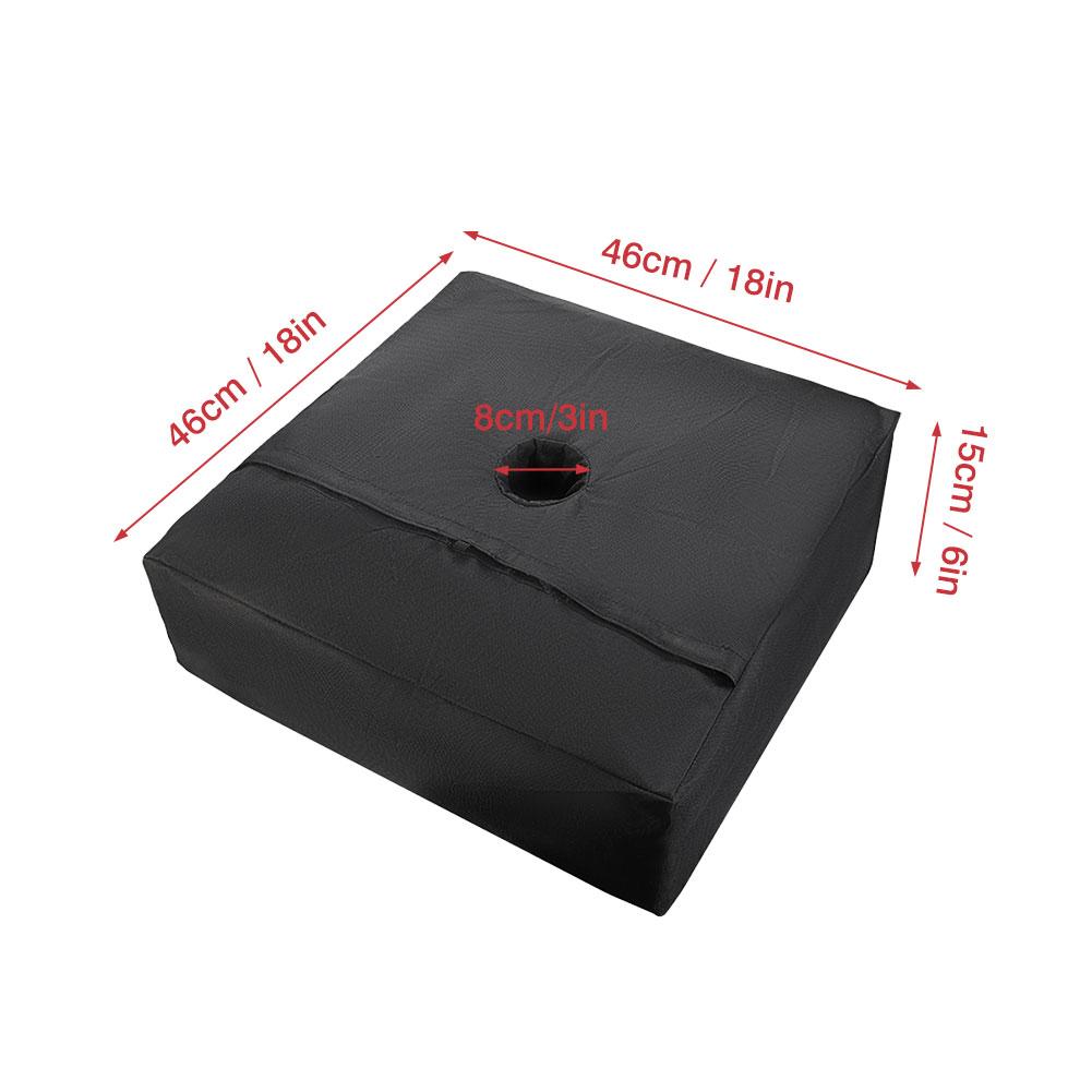 Parasol Stand Bag Portable Weatherproof Square Umbrella Stand Heavy Duty Sand Bags Base for Outdoor Terrace Beach