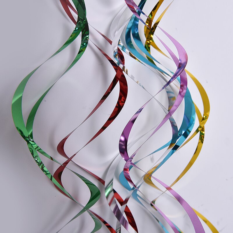 DIY Swirl Banner Decorative Ceiling Hanging Metallic Wedding Favor Birthday Decor Garland Party Supplies