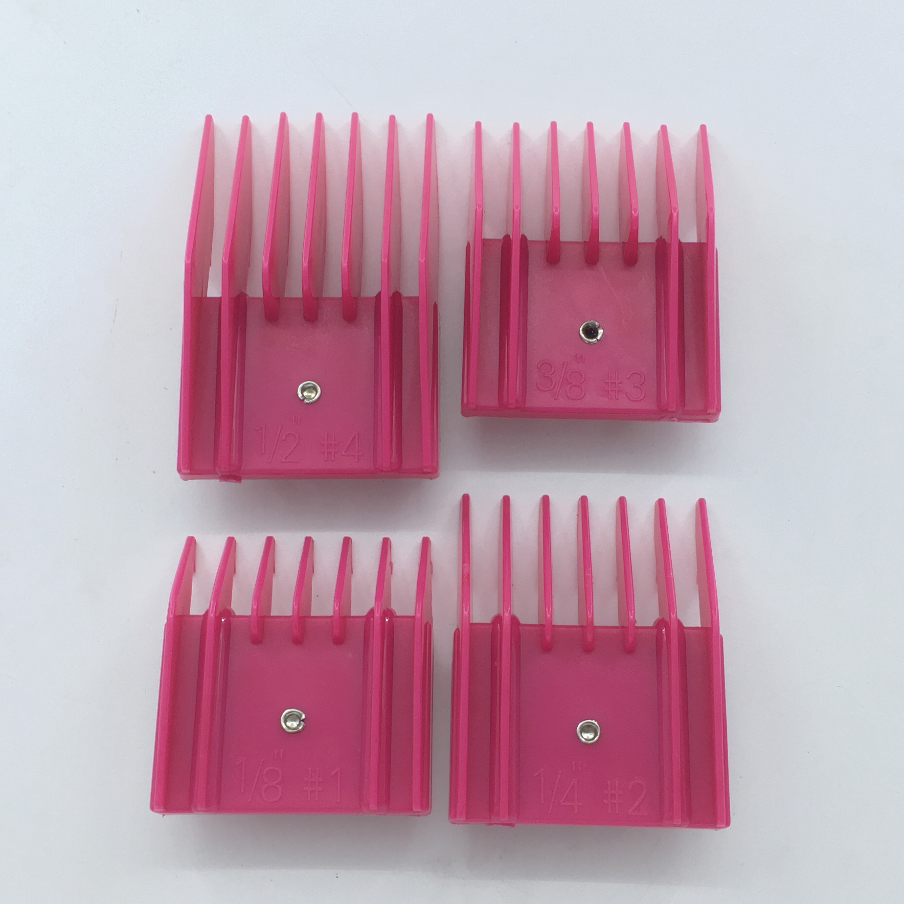 Guide de fixation de lame de tondeuse pour animaux de compagnie, peigne de taille Standard adapté à la lame Oster A5, 4 pièces/ensemble: Rouge