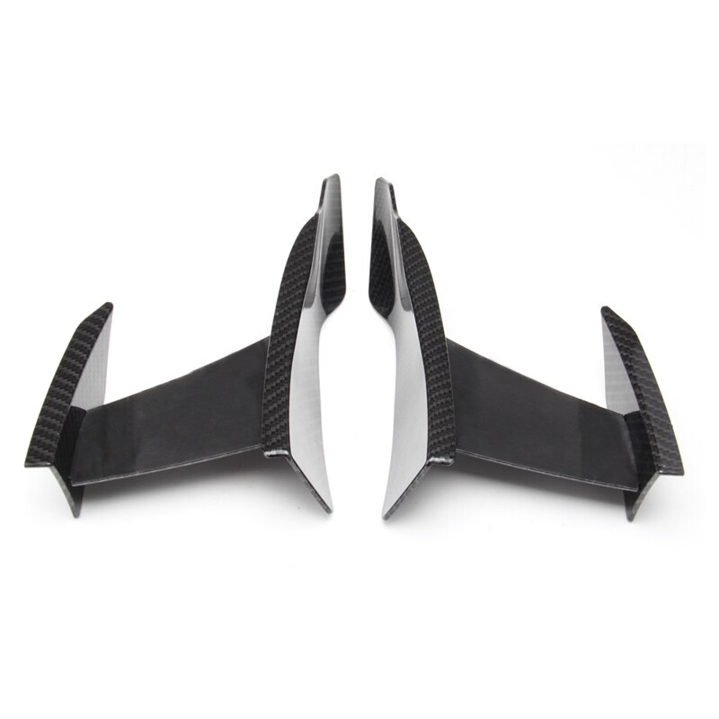 Universal Carbon Fiber Look Car Front Bumper Lip Splitter Fins Body Canards Diffuser Spoiler for -BMW