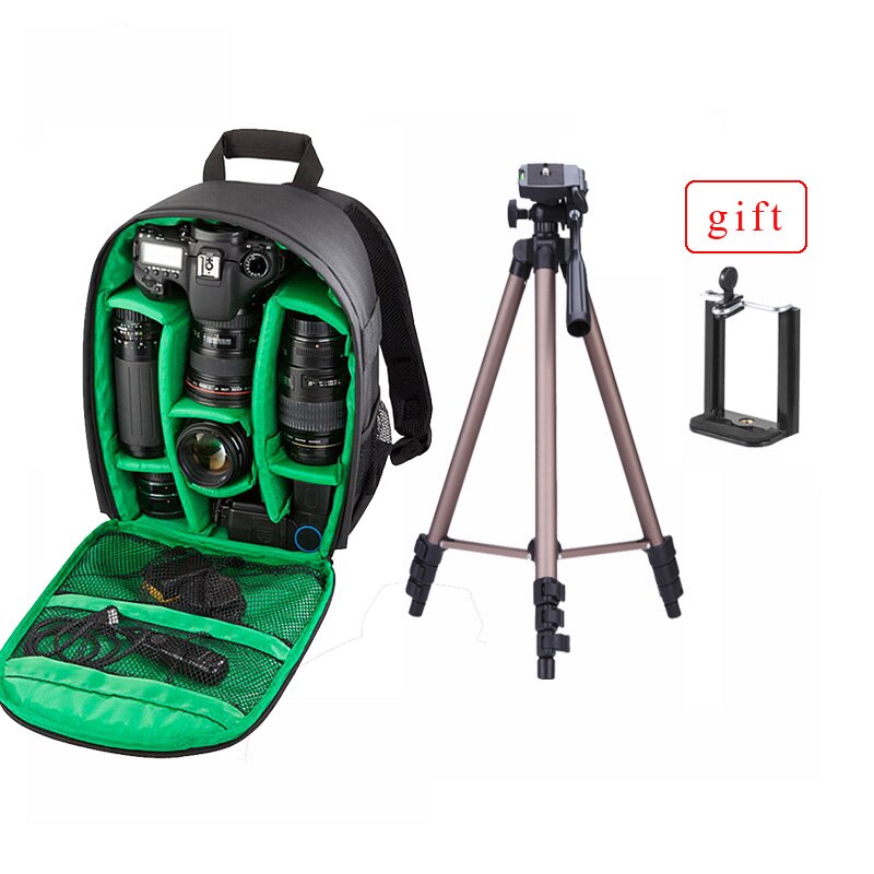 Camera Tas DSLR Digitale Multi-functionele Kleine Video Rugzak Waterdichte Outdoor Camera Tas: Lavendel