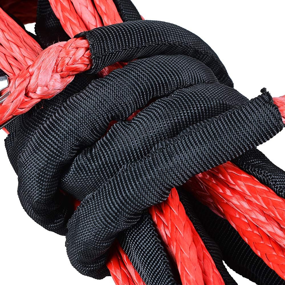 6mm*30m Synthetic Winch Rope Extension Rock Guard For 4X4 Off-Road Recovery Car ATV UTV Snow Plow