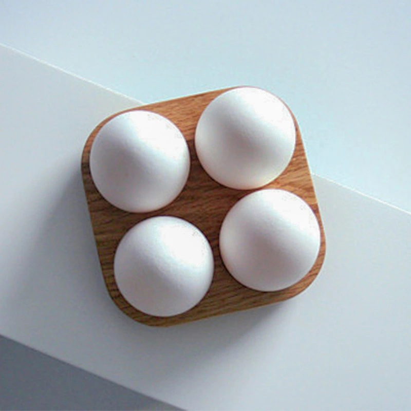 Caja de almacenamiento de huevos de madera de estilo Simple, bandeja de huevos de cocina para el hogar, organizador para el hogar, soporte para huevos, herramienta de cocina, accesorios de decoración