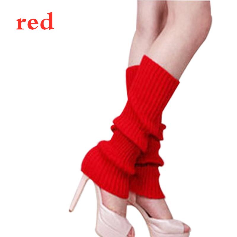 Femmes solide couleur bonbon tricot jambières femmes chaussettes Style ample botte genou haute botte bas Leggings bottes quotidien: 03