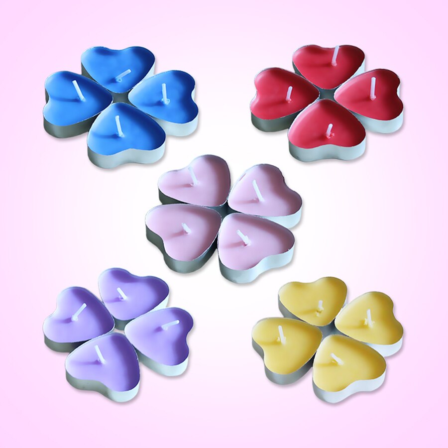 Bougies chauffe-bougie de mariage de petite dimension | Bougie avec cœur, , bougie photophore romantique Velas Tarta, QLB064