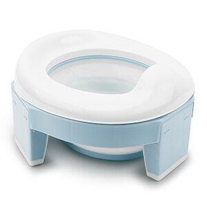 Baby Draagbare Wc Zindelijkheidstraining Seat Multifunctionele 3 In 1 Reizen Wc Seat Opvouwbare Kinderen Potje Met Zakken: blue