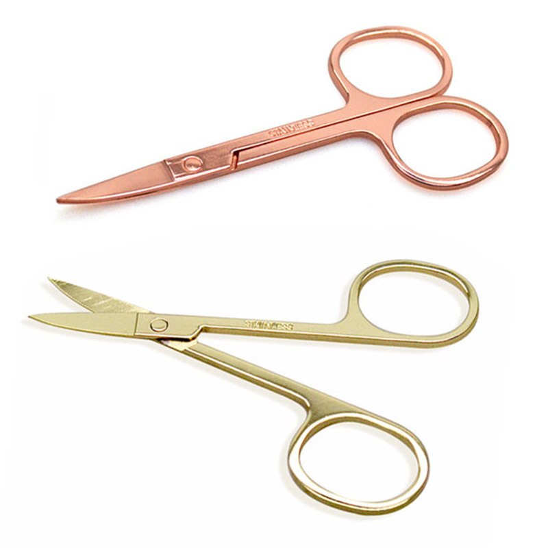 1pcs Eyebrow Scissor Stainless Steel Nose Scissors Dead Skin Remover Scissor Manicure Facial Trimming Tweezer Makeup Beauty Tool
