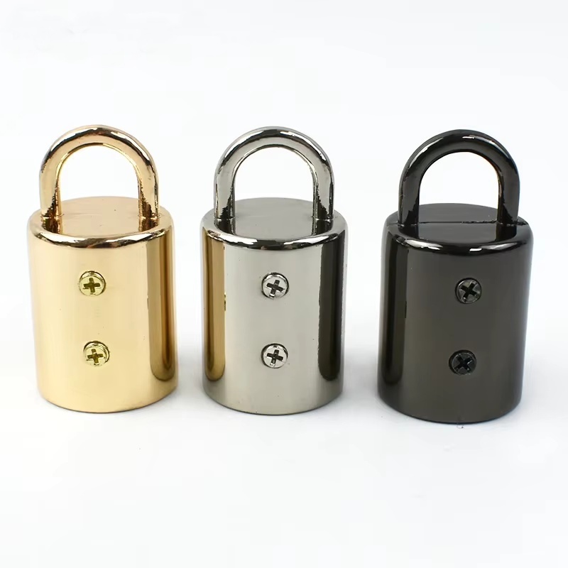5/10/20 Stuks 14mm Tas Metalen Gespen Handtas Riem Kwastje Cap Sluiting Haak Connector Hanger Touw Koord Lock DIY Hardware Accessoires
