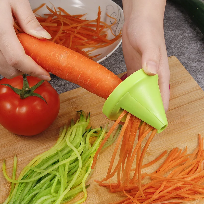 Herramientas de cocina multifunción, trituradora en espiral, pelador Manual de patatas, zanahorias, rábano, trituradora giratoria, rallador