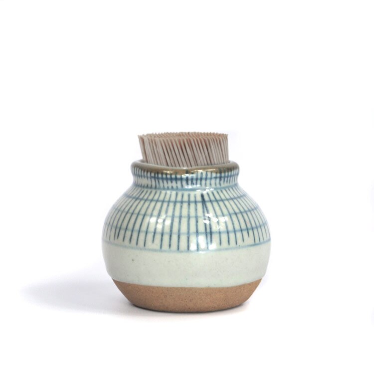 1 pc tandstikker krukke holder sojasovs gryde eddike cruet oliekande kan japansk koreansk keramik malerisk vintage