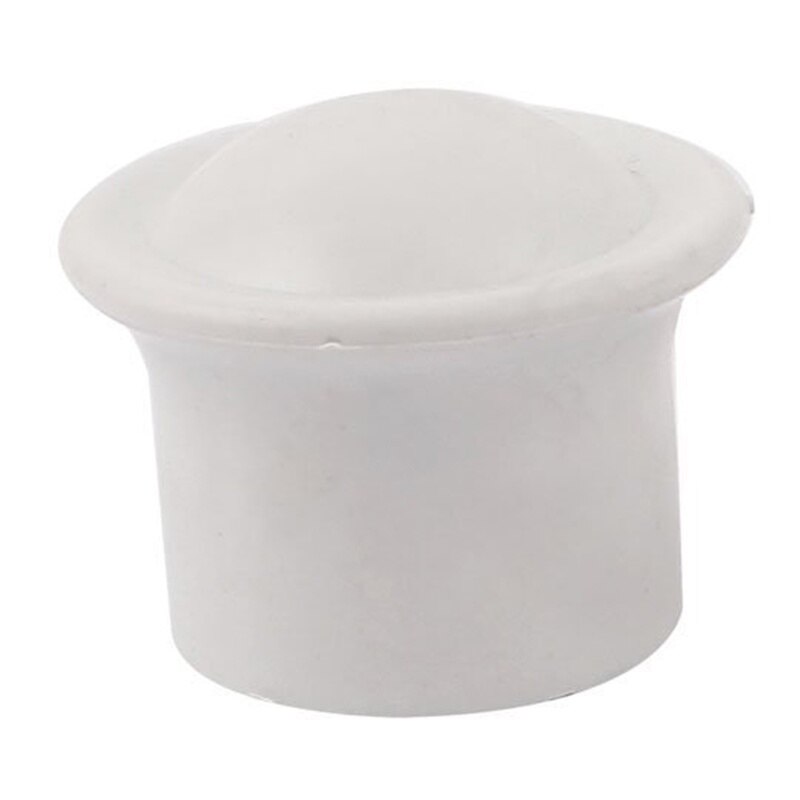 28 mm x diameter plasttextil gardinstång stavändlock vit 2 delar: Default Title