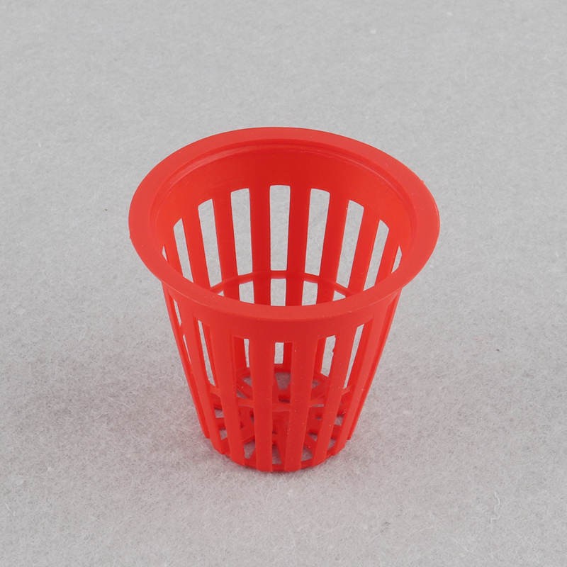 Maceta de red hidropónica de 45mm, cestas de alta resistencia para cultivo sin suelo, maceta de malla acuapónica, macetas de vivero de verduras orgánicas, 50 Uds.: Red